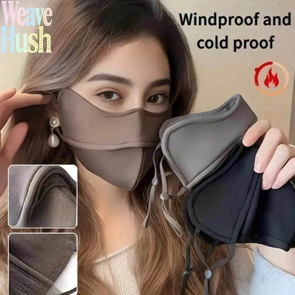 3Pcs Thickened Windproof Adjustable Breathable Reusable Face Masks, Washable Comfort Face Cover For Wind Resistance, Ideal Protective Gear For Skiing Cycling And Outdoor Sports Activities