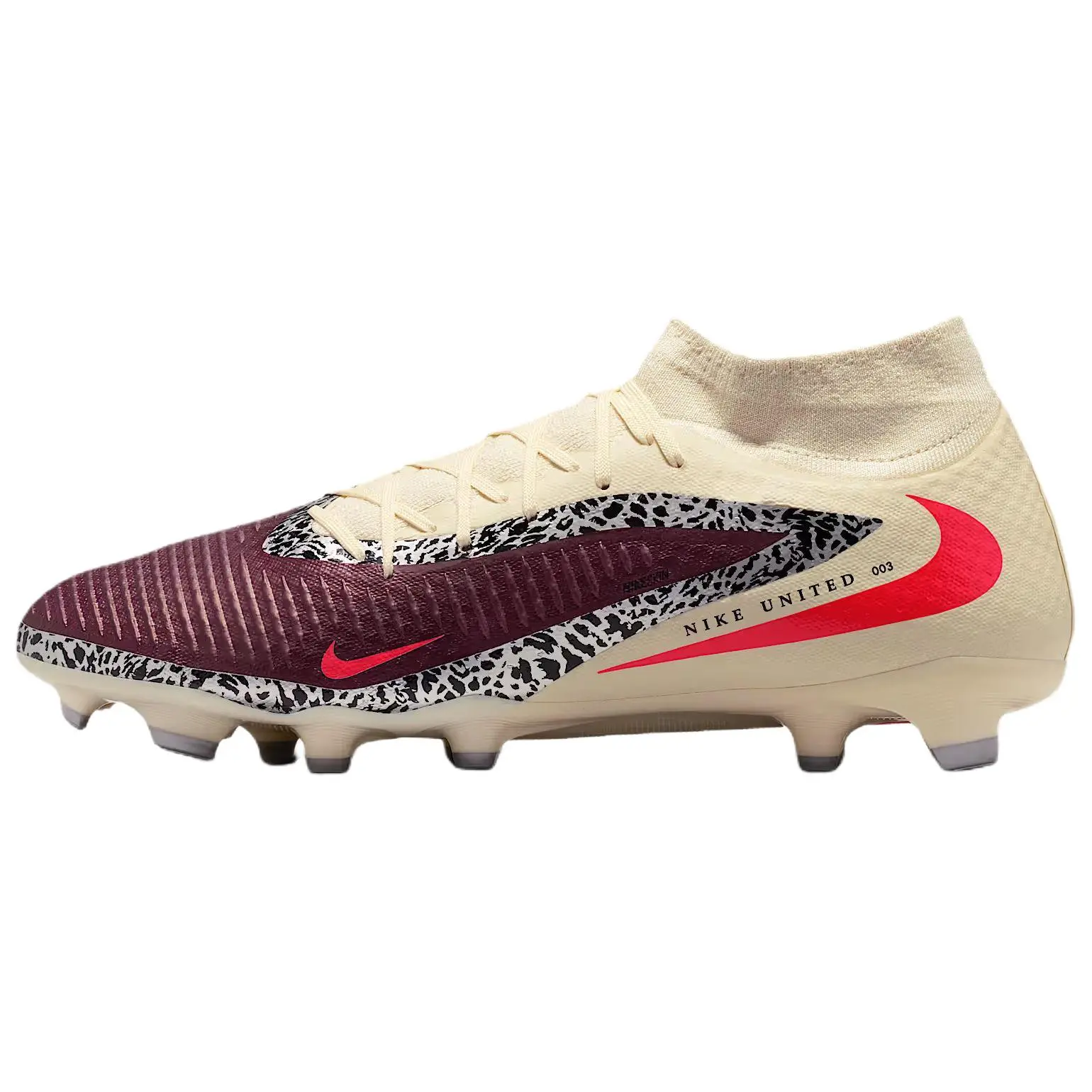 Nike United Phantom 6 High Academy MG 'Burgundy Crush' IO8447-661