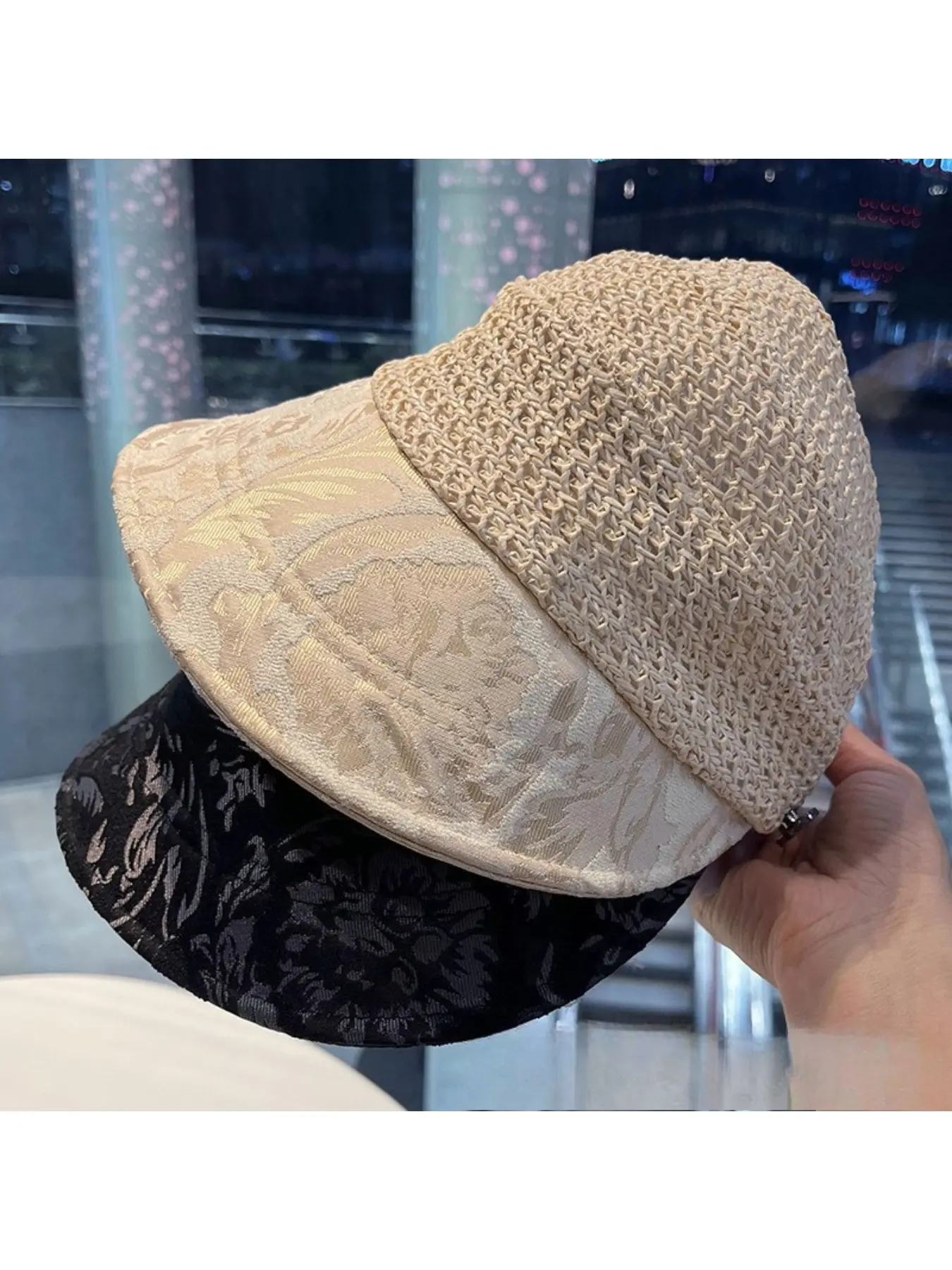 Straw Adjustable Visor Sun Protection Outdoor Women