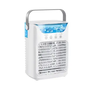 Desktop Mist Cold Fan, Three Speed Settings, Two Mist Levels, 700ML Large Water Tank, RGB Ambient Light, Touch Control, Multi-Angle Cooling