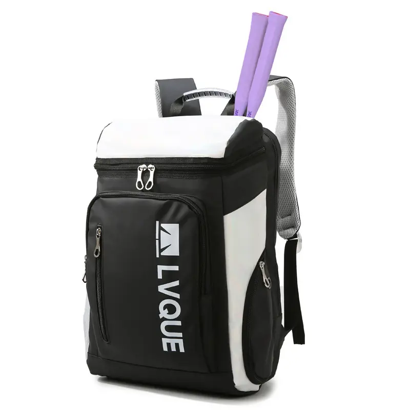 Badminton Racket Backpack with Independent Shoe Compartment – Large Capacity Waterproof Sports Bag for Men & Women, Tennis & Gym Travel