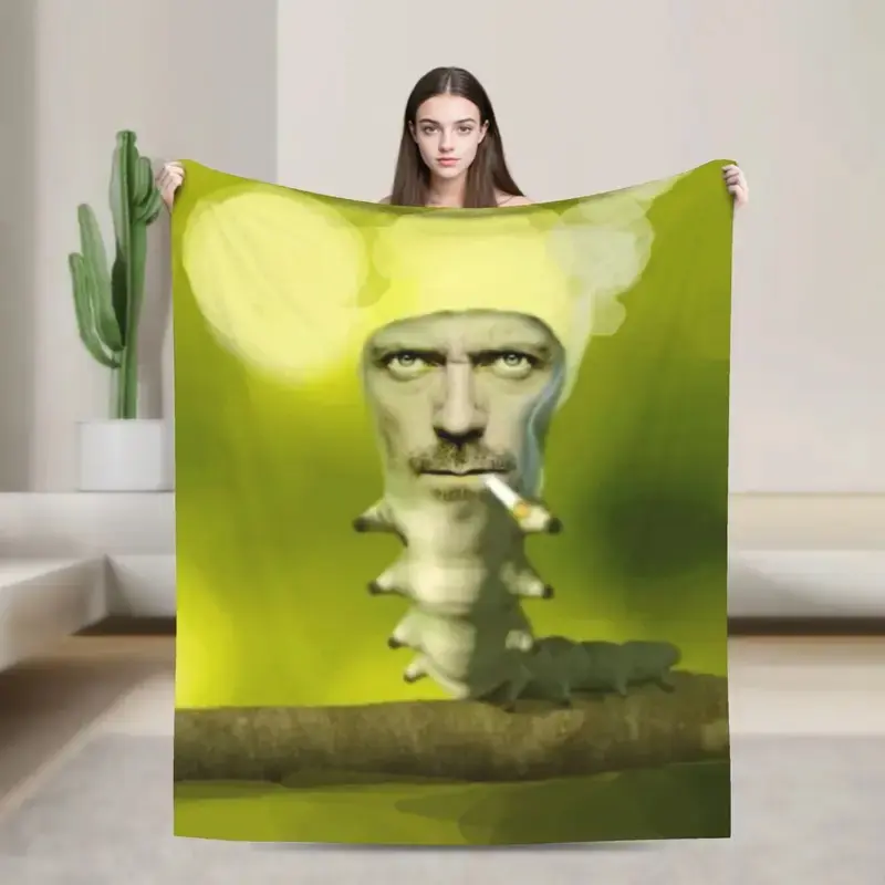 House MD Dr Gregory House Throw Blanket for Couch Fuzzy Soft Plush Blanket 50x60 Inches Multiple Sizes Bedspread for All Seasons