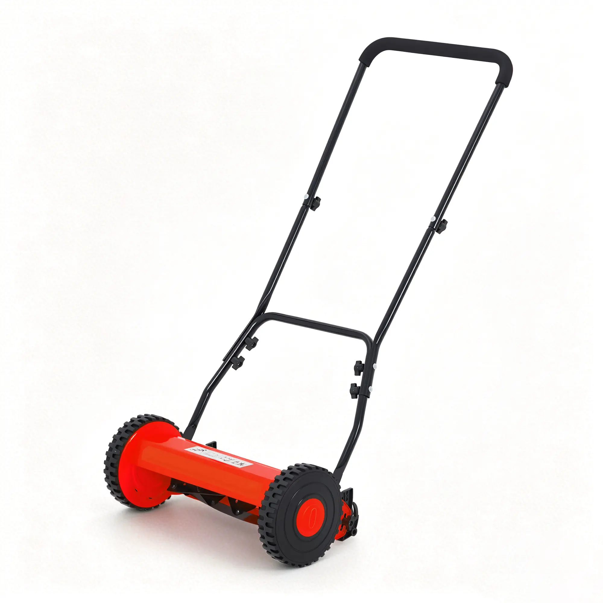 Garvee Eco-Friendly Quiet Manual Reel Lawn Mower, 14 or 16 Inch Push Mower - 5-Blade Cylinder - Adjustable Cutting Height - Lightweight Walk-Behind for Small to Medium Yards