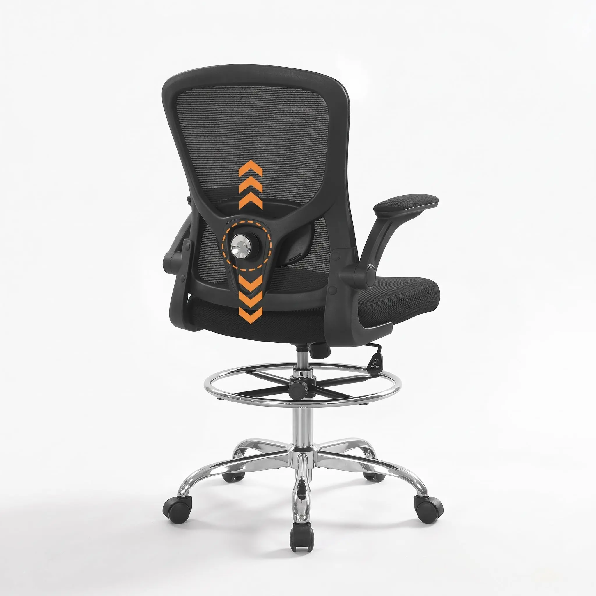 Garvee Drafting Chair with Arms,Tall Office Chair for Standing Desks