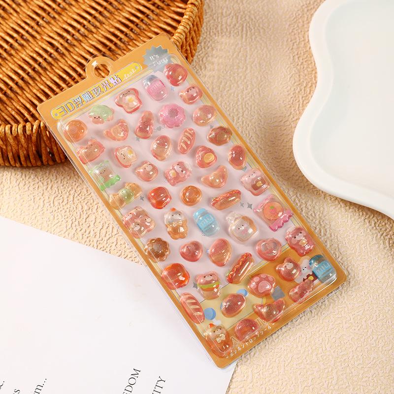 1pc Solid Sticker 3D Relief Gemstone Crystal Patch Cute Decal Phone Decoration Pattern, Adorable Mobile Accessory, Stylish Phone Decor