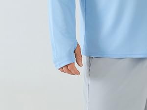 3 Pack Men's Fishing Shirts UPF 50+ Long Sleeve Sun Hoodie UV Protection Lightweight Rash Guard Swim Shirt