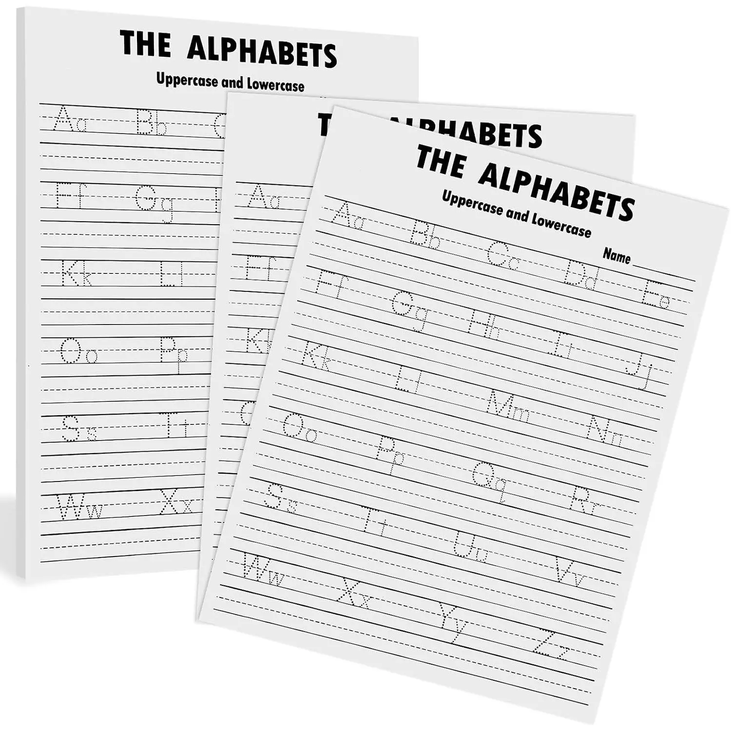 50 count Alphabet Tracing Paper Trace Letters Alphabet Handwriting Practice Workbook  to School for  Ages 3-5 Practice Paper to Write Letters for  and  (8.5x11 Inches)