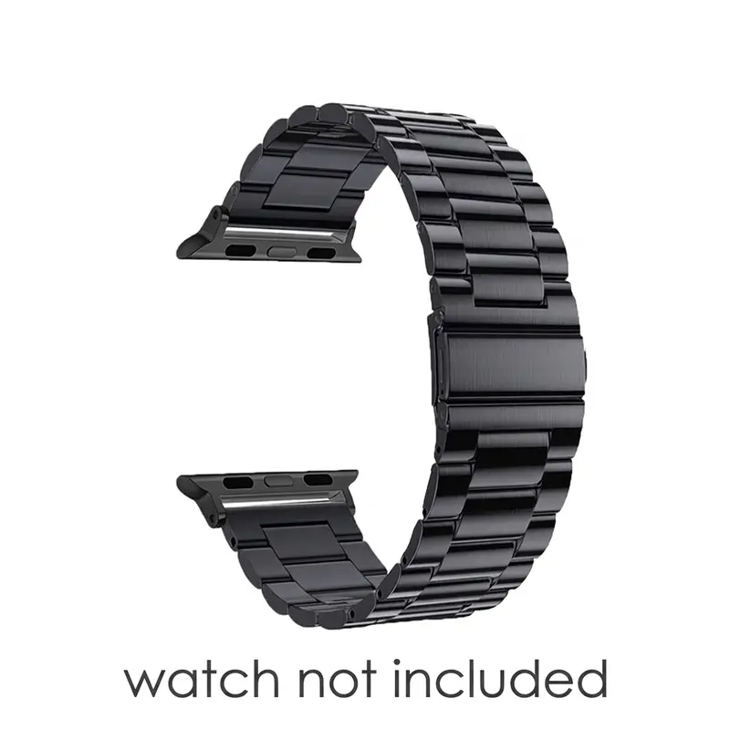 Men's Stainless Steel Strap for Apple Watch, Fits 40-49mm Sizes, Durable & Stylish, Perfect for Daily Wear & Business Use, Metal Watch Strap (Band Only)