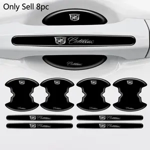 8pc Car Stlying Door Handle Bowl Anti-scratch Protective Stickers For Cadillac Escalade Deville DTS ATS BLS CT4 CT6 CTS EXT SLR SRX XLR XT4 Accessories