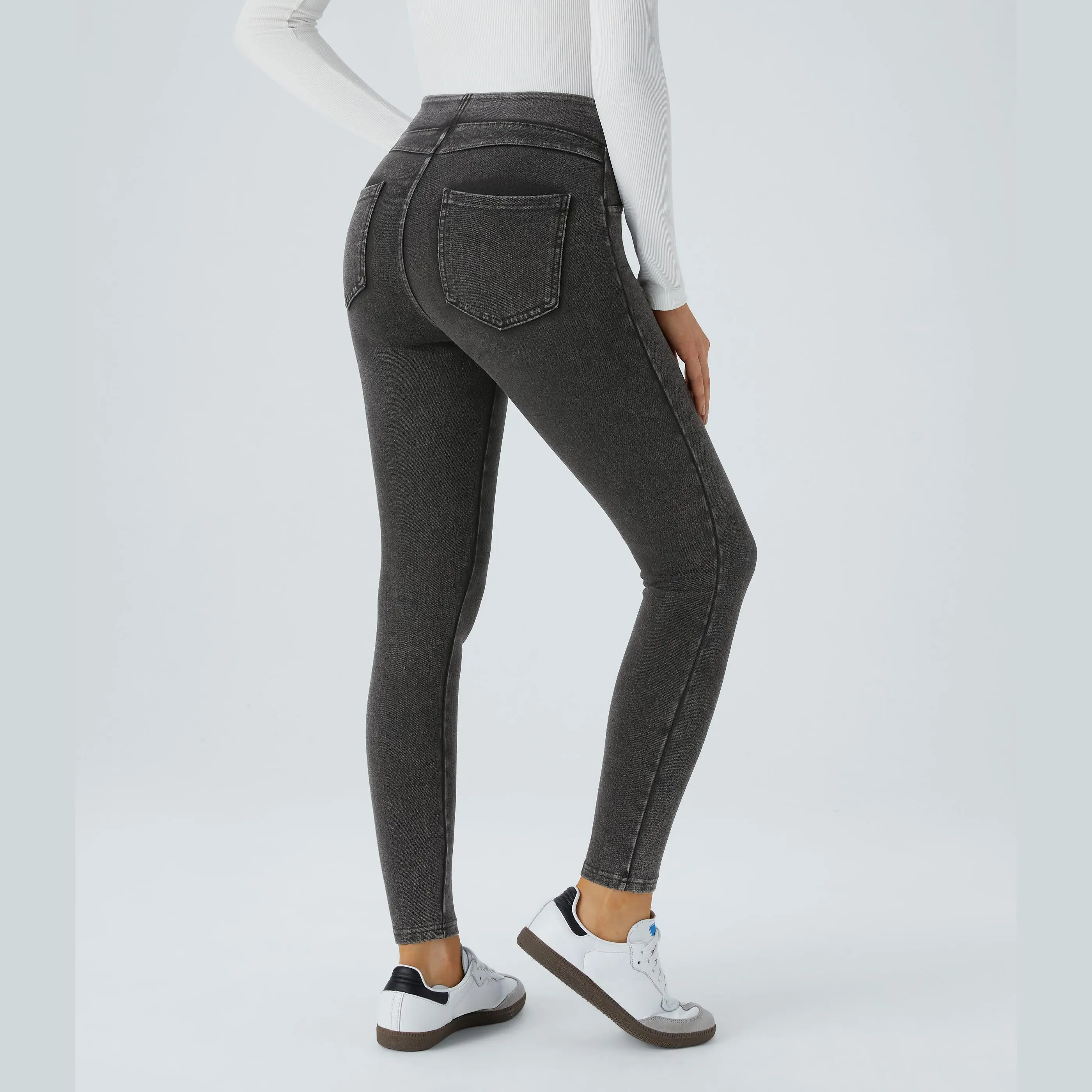 Halara Flex™ Denim Heat High Waisted Pocket Casual Leggings
