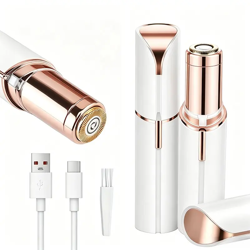 1 PC Facial Hair Trimmer for Women, Hair Trimmer Device Portable Womens for Lip, Chin with USB, Face Hair Remover for Women, Face Hair Remover, Hair Removal for Women, Body Hair Remover for Women, Mustache Trimmer