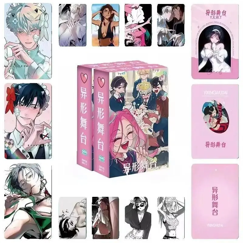 2026 hot item 55PCS/Set Alien Stage Laser Lomo Cards Till Ivan Mizi Sua Luka Anime Figure Holographic Photocards for Fans Gift Popular toys