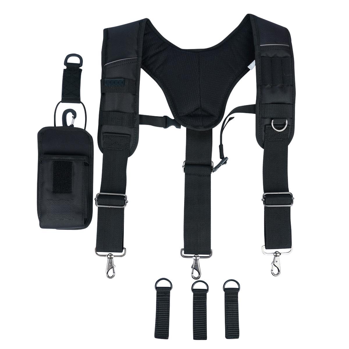Tool Belt Suspenders Work Belt Suspenders for Men Big and Tall Construction Bag Suspenders Padded Work belt Suspenders for Carpenter/Electrician/ work(Y Back) tool  belt Heavy-Duty Leather Heavy Duty suspender Heavy Duty multi-functional tool  v
