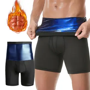 1/2 PACK Mens Shapewear Tummy Control Shorts High Waist Underwear Belly Girdle Compression Boxer Briefs, Body Shaper, , Breathable, Stretch