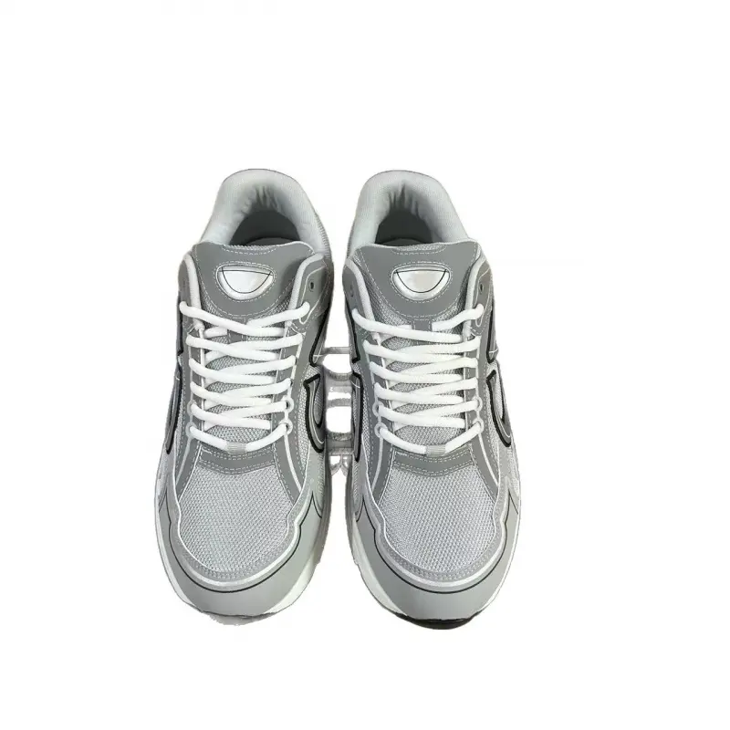 Oversized Dad Sneakers with Reflective Lettering, Chunky Classic Athletic Walking Shoes for Casual Sportswear