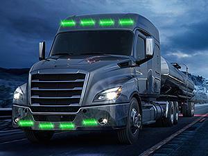 Nilight 8PCS 12LED Green Strobe Lights - 12/24 VDC, High Visibility, Mini Ultra-Slim, Aluminum Base Surface Mount Flashing Lights with Sync Feature for Cars, Trucks, Car Accessories, Off Road Vehicles