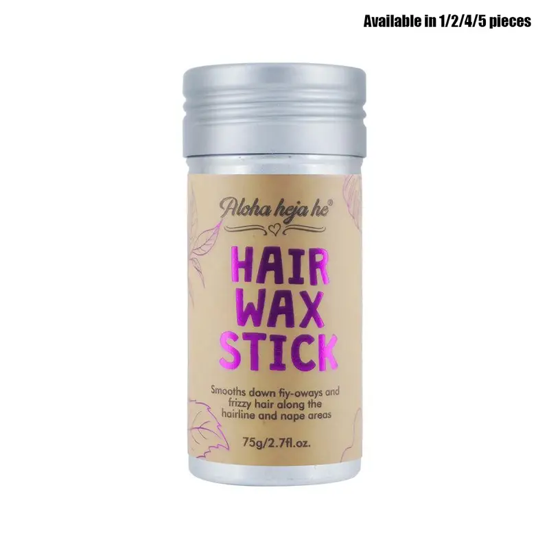 Hair Sleek Wax Stick for Flyaway Control and Styling, Smooth Ponytail, Buns, and Hairstyles, Suitable for Women and Men, Hair Accessory Set