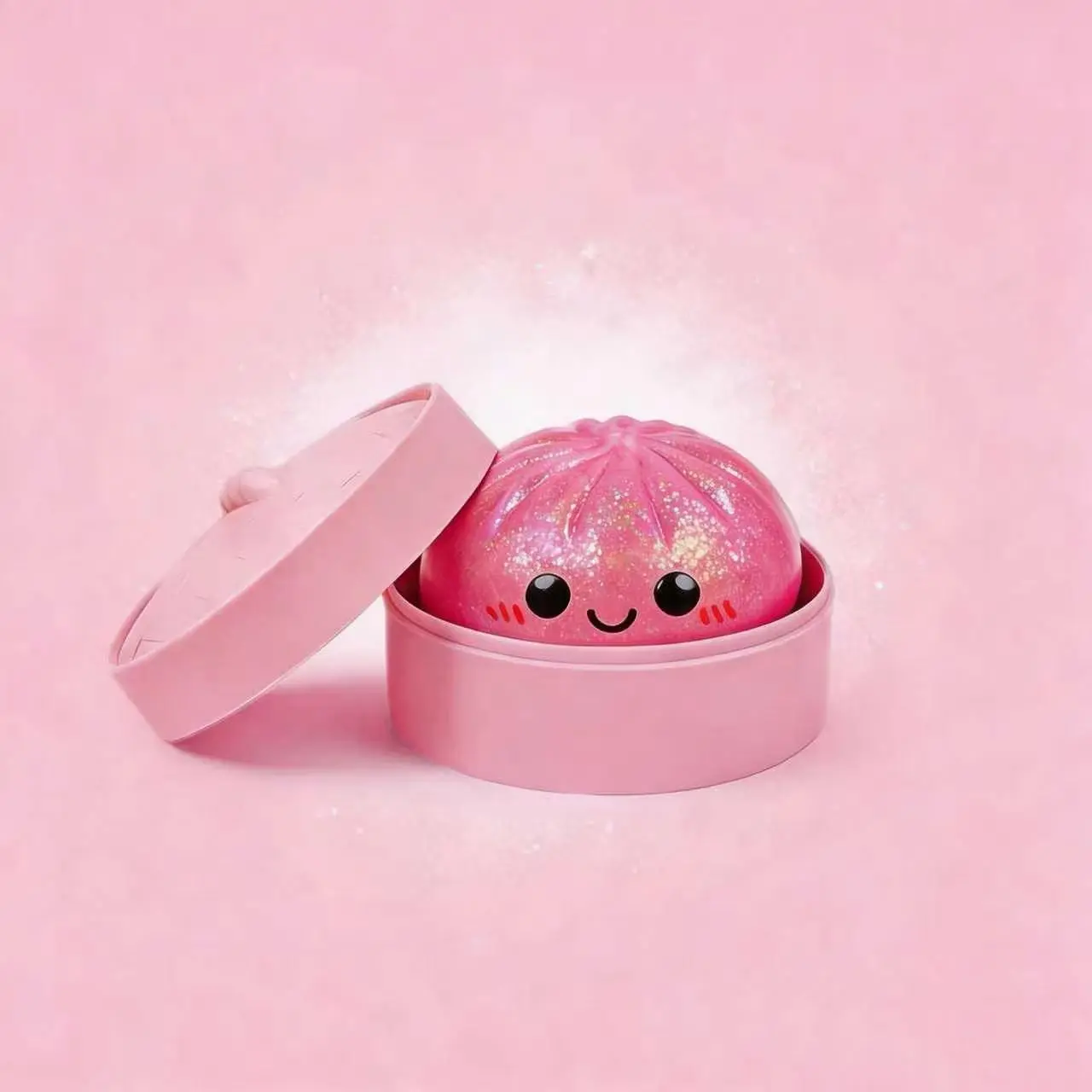 Soft Squishy Stress Relief Toy, Tpr Material, Reusable & Non-Adhesive, Perfect for Kids' Gifts & Easter Eggs, Fun & Durable Design, Cute Squishy, Steamed Bun Squishy