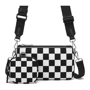 Multifunctional messenger bag for outdoor sports Waterproof and lightweight Unisex leisure daily essential grid expandable anti-theft