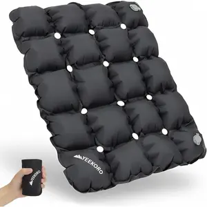 Inflatable Seat Cushion, Porous Sitting Pad, Air Seat Cushion, Seat for Airplane Wheelchair Office Camping