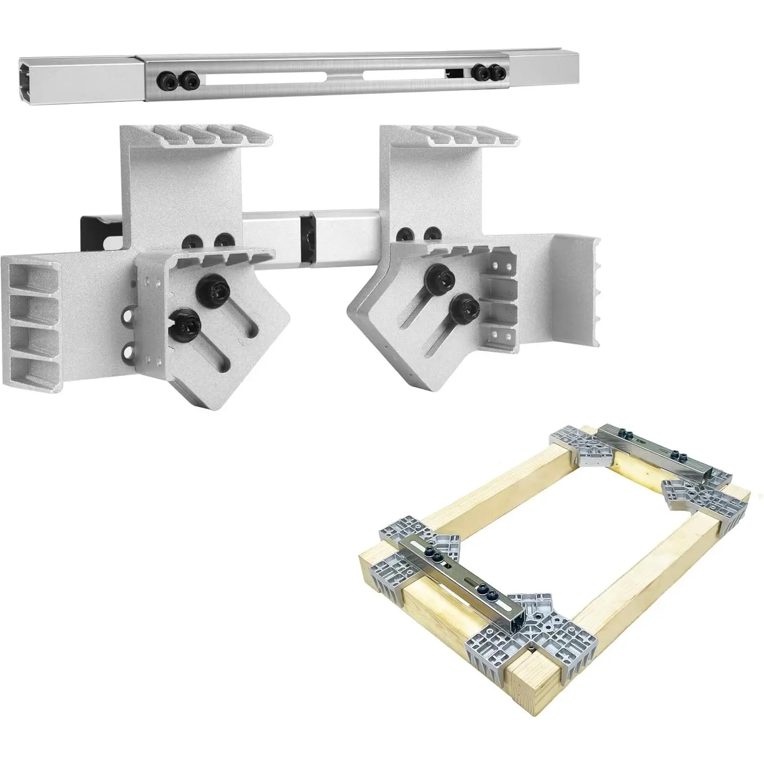 Aluminum Framing Spacing Tool Set - Adjustable 12-16 on Center framing Tool | 16-24in Stud Spacing, Stud Framing Tool for Walls, Roofs, Floors or Ladders stud layout tools