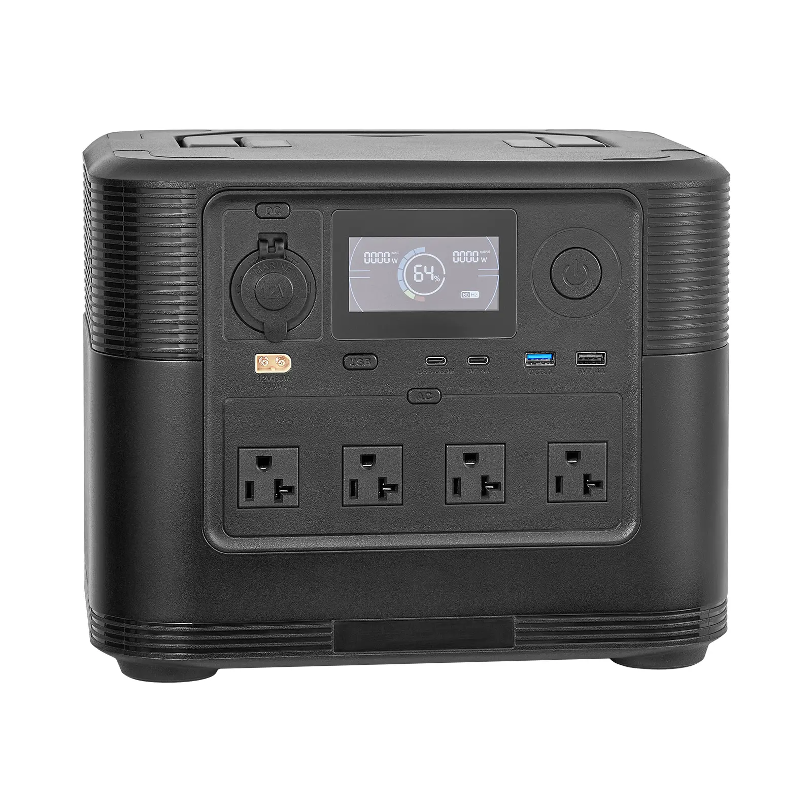 Portable Power Station, Solar Generator Power Station, 500W Max AC Input Power, 300W Max Solar Input Power, Versatile Charging Options, For Home Emergency