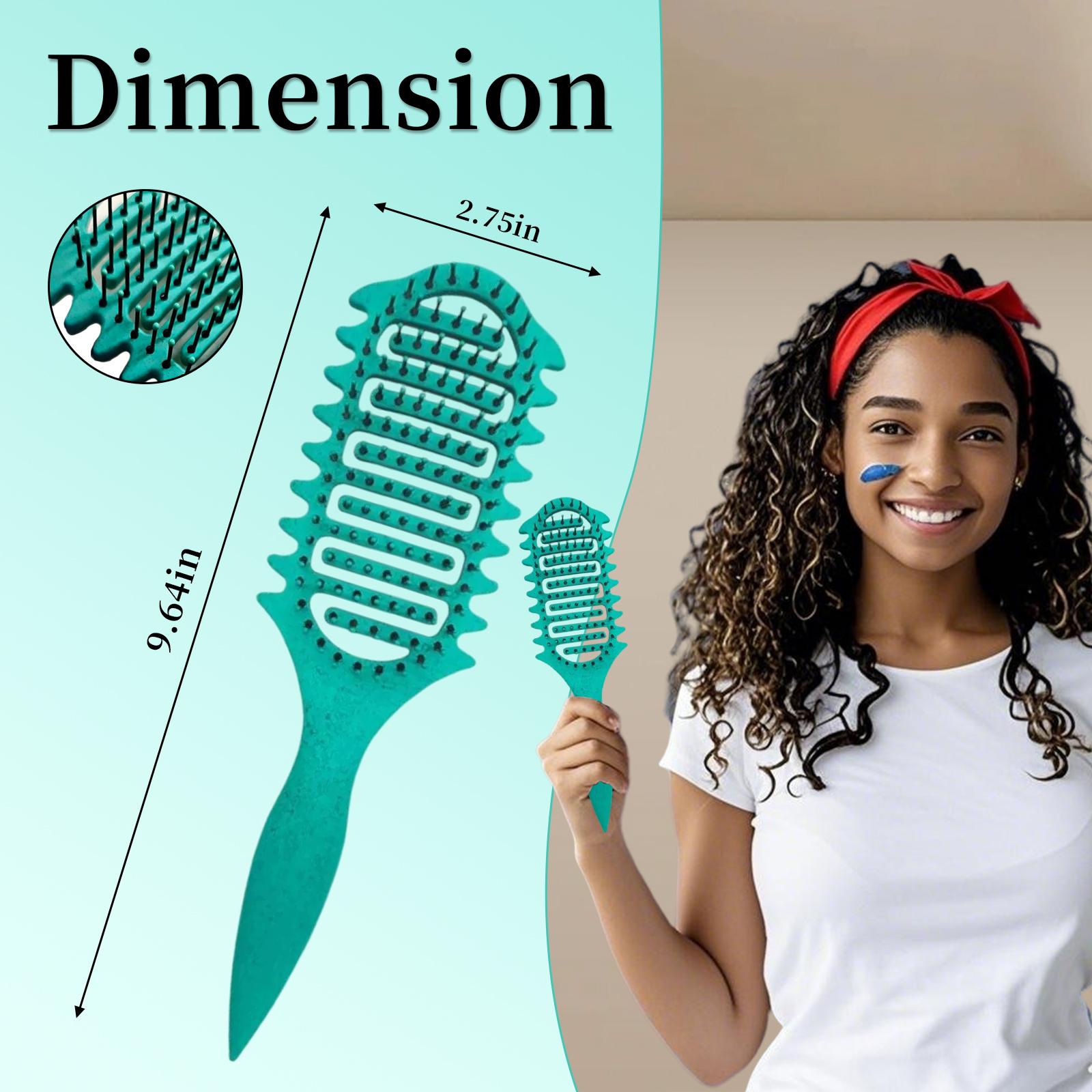 Detangler brush for women and detangler brush for kids,detangling hair brush Cherry Blossom wavy thermal brush dandruff remover comb curl defining brush birth comb for labor bounce curl brush 4c