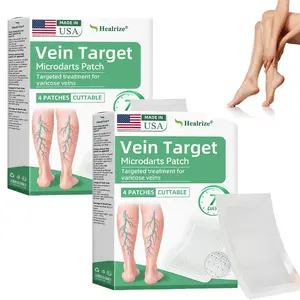 Healrize Vein Target Microdarts Patch, 2026 New Leg Varicose Veins Patch, Healrize Vein Target Patch, Natural Ingredients Leg Treatment for All Skin Types (2Boxes)