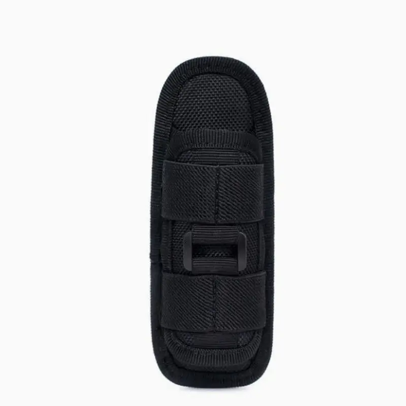 Tactical Flashlight Holster, 1 Count 360° Rotatable Waist Clip, Durable Portable Nylon Flashlight Holder, Suitable for Hunting & Fishing Work Travel【No Torch】