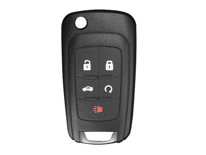 Key Fob Cover for Chevy, Soft TPU Leather Key Fob Case for Chevrolet Camaro Cruze Equinox Malibu Trailblazer Impala Sonic Buick Cascada Encore Car Key Accessories (Red)