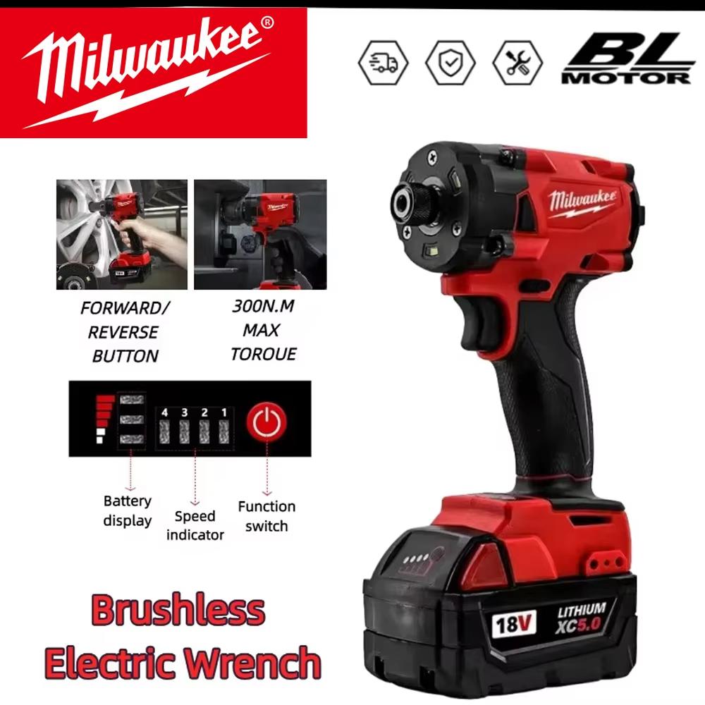 Milwaukee Rechargeable Impact Driver - New Quality Upgrade, Strong Driving Force, Long Life & Easy to Control
