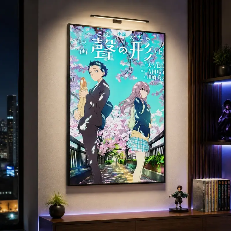 A Silent Voice Wall Art, Trendy Bedroom Art, Funky Bathroom Art, Anime Poster, Japanese Anime Decor, Dorm Room Poster, Manga Wall Art, Aesthetic Room Decor, Gift for Anime Fans