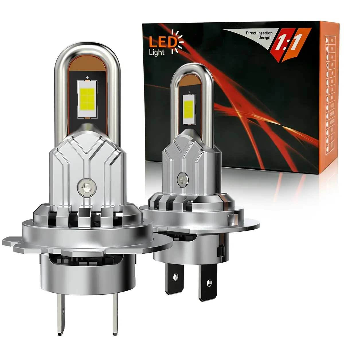 2pcs H7 30000LM 200W LED High Low Beam Headlamp Canbus Error Free Car Headlight H7 LED CSP Chip Automobile Driving Lamp
