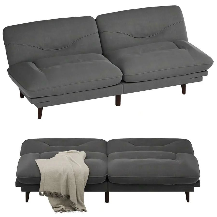 FUTTON Sofa With Adjustable Sides And Backrest, Double Seat Sofa Living Room, Bedroom And Apartment
