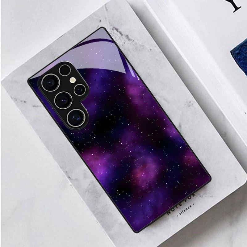 Phone Case: Starry Sky Purple Series, Night Sky Galaxy Print, Compatible with Samsung Galaxy S26 S25 S24 S23 S22Pro S21 S20 Fe Plus Ultra Pro A56 A55 A54 A53 A52 A51 A36 A35 A34 A32 A26 A25 A24 A23 A16 A15 A14 A06 A05 A03s