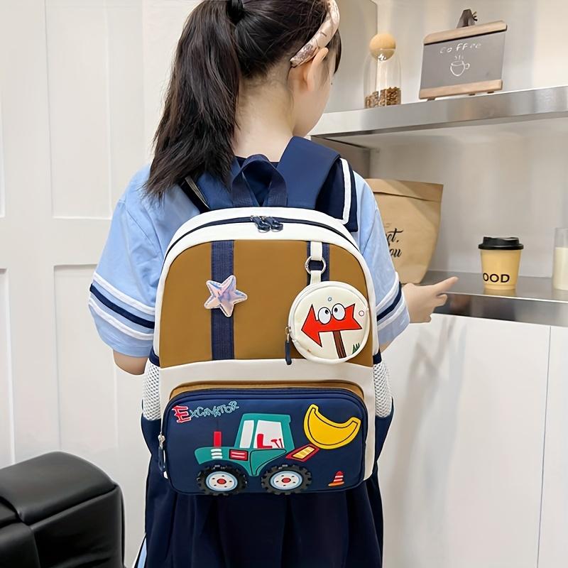 NewNewPreschool Backpack for Ages 3-6: Cute Tractor Design |             Lightweight & Easy-Clean!