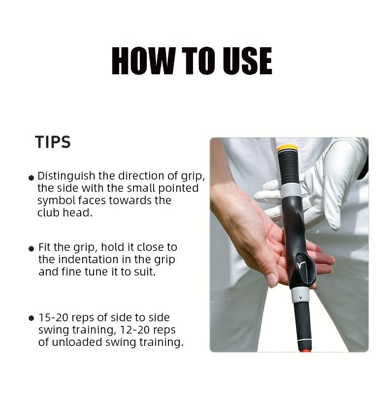 Golf Grip Corrector - Adjustable, Ergonomic Grip Aid for Beginners, ABS Material, Blue,Golf Grip Aid |     Adjustable Grip |     Ergonomic Design