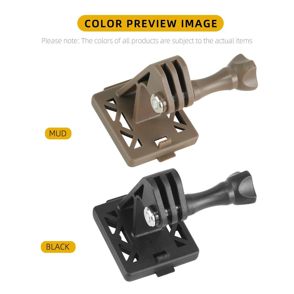 Helmet Base Adapter Holder ABS For FAST/MICH/NVG Helmet GOpro Action Camera Mount Fixed Install Airsoft Helmet Accessories