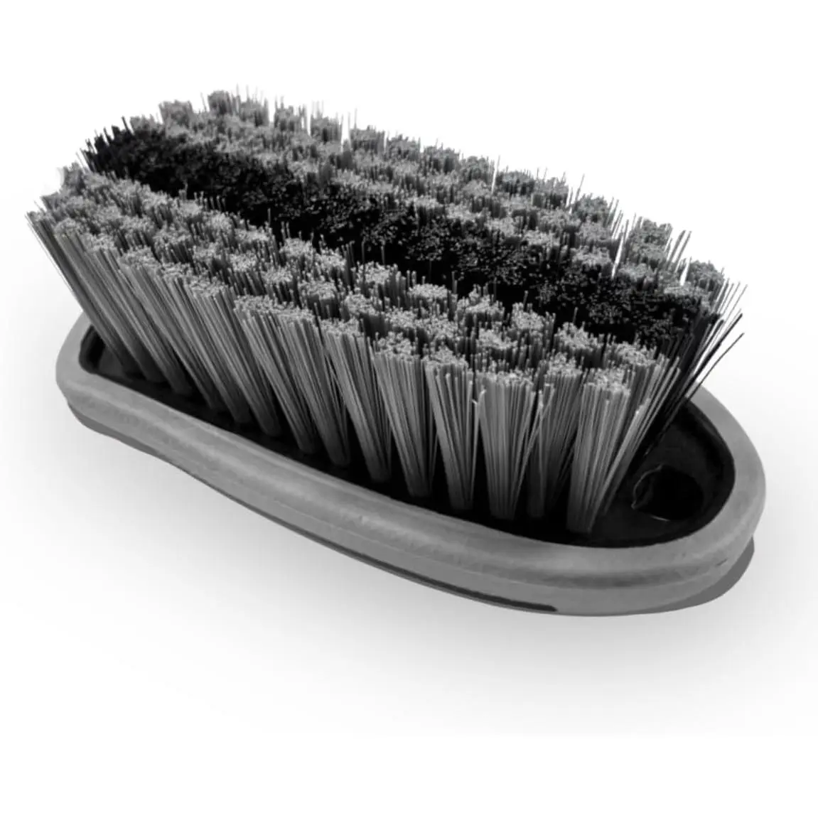 Carpet and Upholstery Cleaning Brush, Stiff Bristle  Detailing Carpet Scrub Brush with  Hole,  Interior Detailing Brushes for Floor Mats, Couch, Leather Seat (Gray)