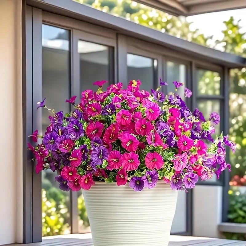 Artificial Flower (16pcs/set), Faux Flower, Decorative Flower for Home Garden, Porch, Window Box, Yard and Seasonal Celebrations, Spring/Summer Decoration, Fruit, Artificial Flower Plant #GLOBAL PICKS