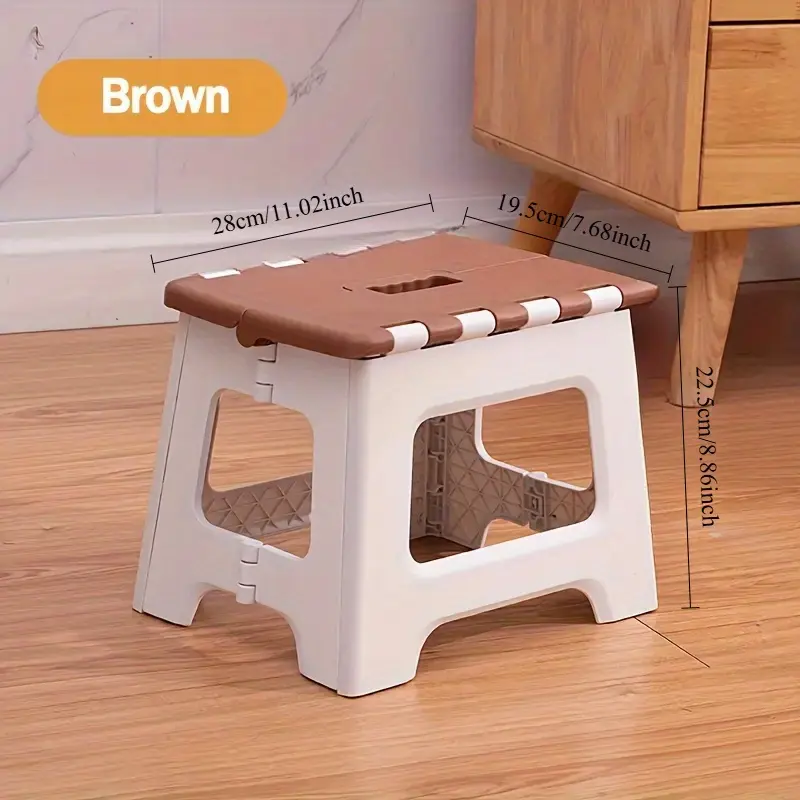Easy Portable Office Stool, Fashionable, Aesthetic, Durable, Foldable Stool for Home And Office, Convenient, Space-Saving, Easy to Store - 1pc Portable Home Essential