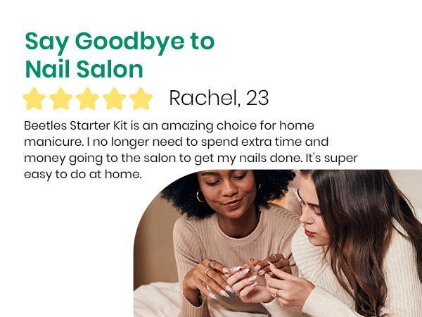 Beetles 32 Colors All-In-One Gel Nail Polish Kit, Complete Gel Nail Kit with UV Light, Base & Top Coats, Cuticle Oil, Nail Accessories, Ultimate DIY Manicure Kit for Women