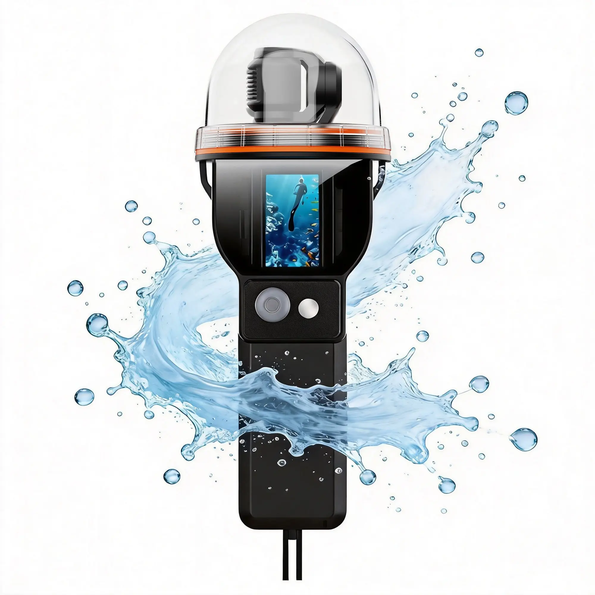 IP68 30M Waterproof Case For DJI Osmo Pocket 3 Underwater Diving Housing Swimming 360 Cover Protective Shell Camera Photographic Accessories with Wrist Strap Anti-fog