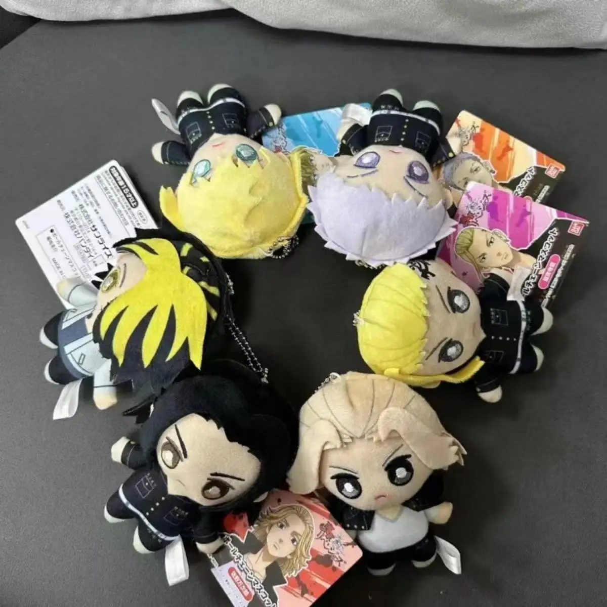 Anime Tokyo Revengers Plush Keychain Cute Mikey Draken Bag Pendant Kawaii Baji Keisuke Soft Stuff Accessories For Birthday Gift