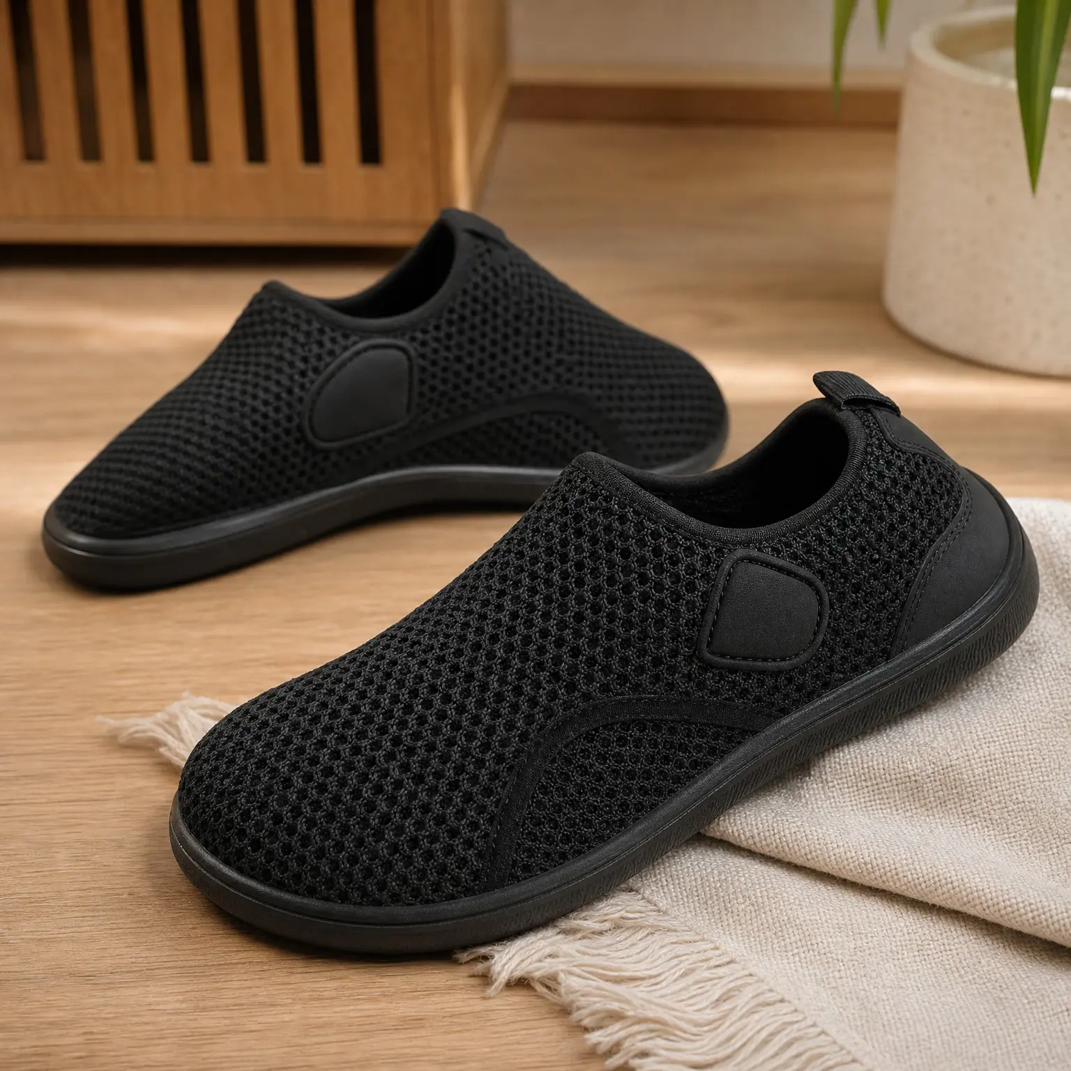 Women's Wide Width Diabetic Walking Shoes - Comfortable Breathable Zero Drop Edema Neuropathy Nursing Sneakers, Adjustable CasualGift