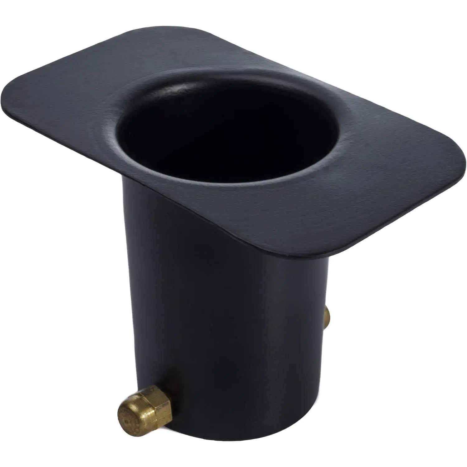 Gutter Adapter – Standard Adapter with Brass Bolt for Chain Installation, Aluminum Black Rain Chains for Gutters Mount, Rust-Resistant Drainage Mount for Roof Downspout Chain