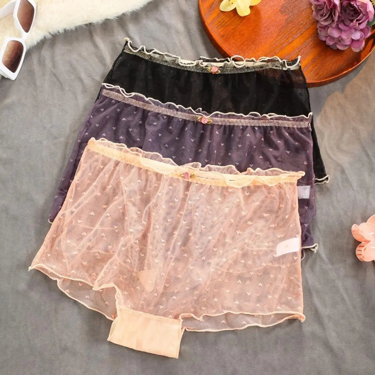 1/3/4Pcs Women's Mid Waist Cotton Briefs Candy Color Comfortable Breathable Everyday Panties Soft Seamless Hipster Underwear Cute Plain Elastic Knickers Set for Daily Wear