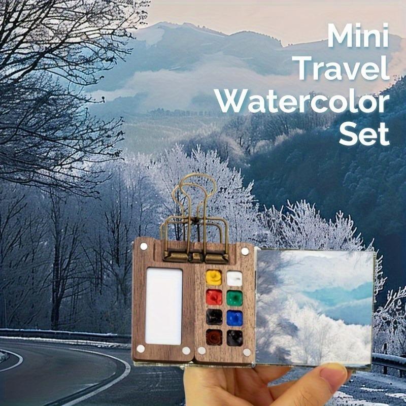 Wood and acrylic watercolor palette box