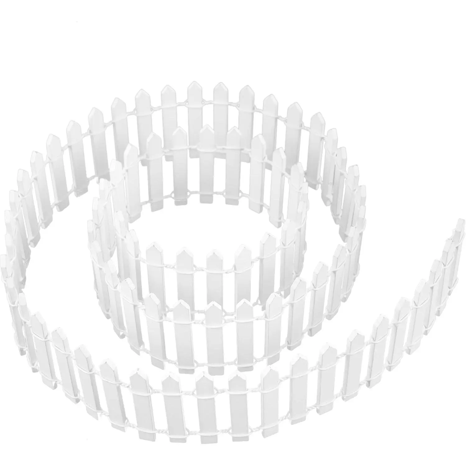 40 Inches Miniature Fairy Garden Fence, DIY  Picket Fence Mini Ornament