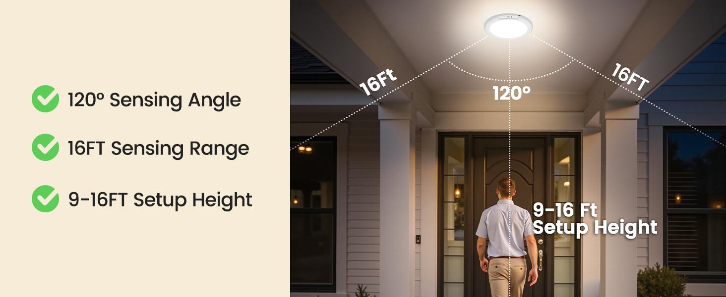 4 Pack-Wireless Motion Sensor Ceiling Light with Remote, Wireless Ceiling Light Battery Operated, No Wiring, Magnetic, Dimmable Shower Light, Timer, 3 Color 6000K, Rechargeable Light for Closet Hallway